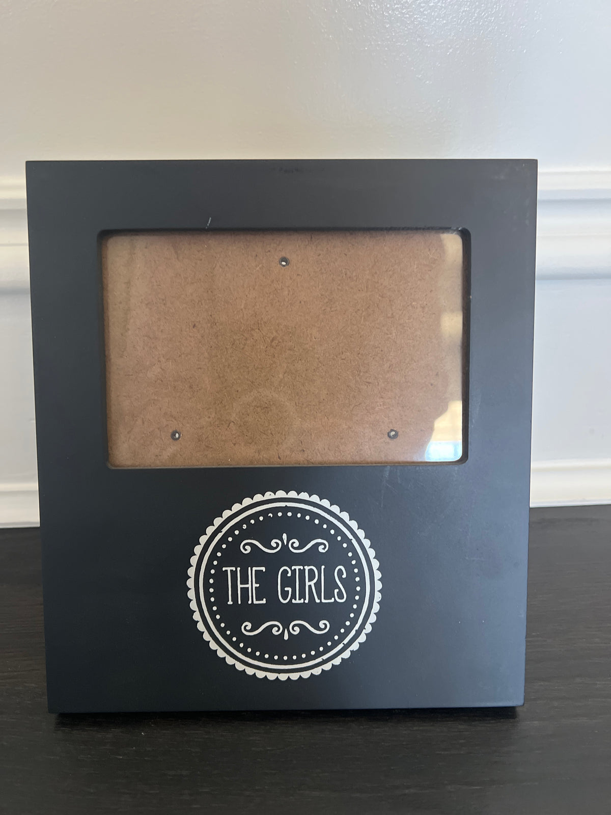 The Girls pic frame Black w/ wht lettering