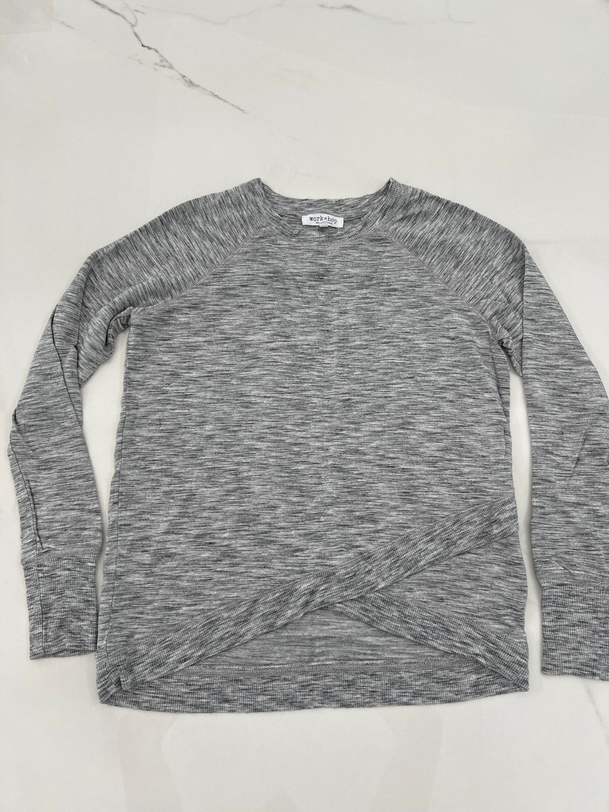 Workshop LS top szXS Gray space strp strtchy - size Women - XS (0/2)