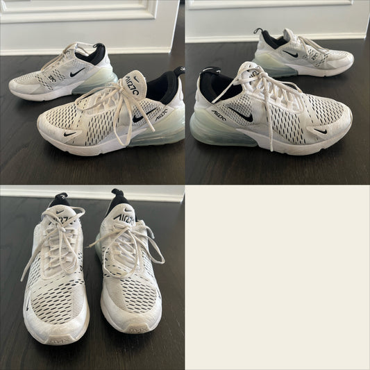 Nike air270 shoes wht Sz 10 fits lk 9.5 - size Shoes - Adult 9 1/2