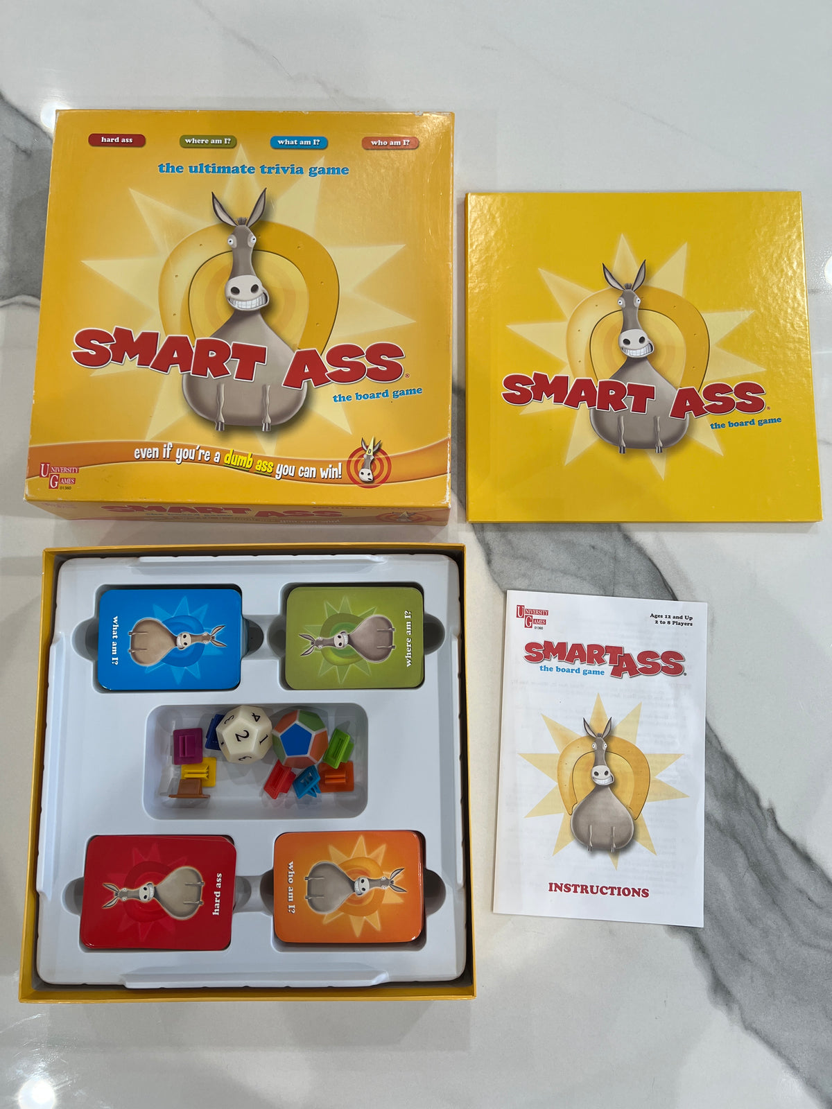 Smart Ass trivia board Game EUC Complete