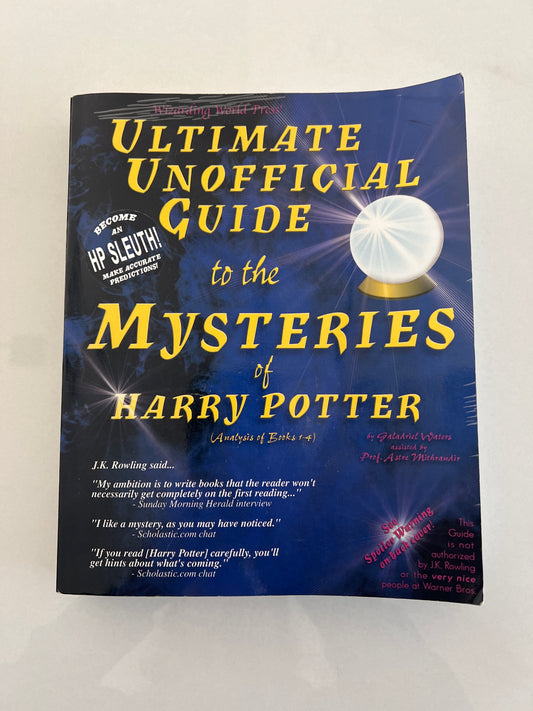 Mysteries Harry Potter Guide bk EUC pd$25