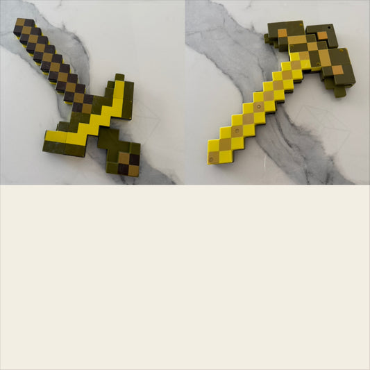 Minecraft pickaxe sword Toy Well Loved