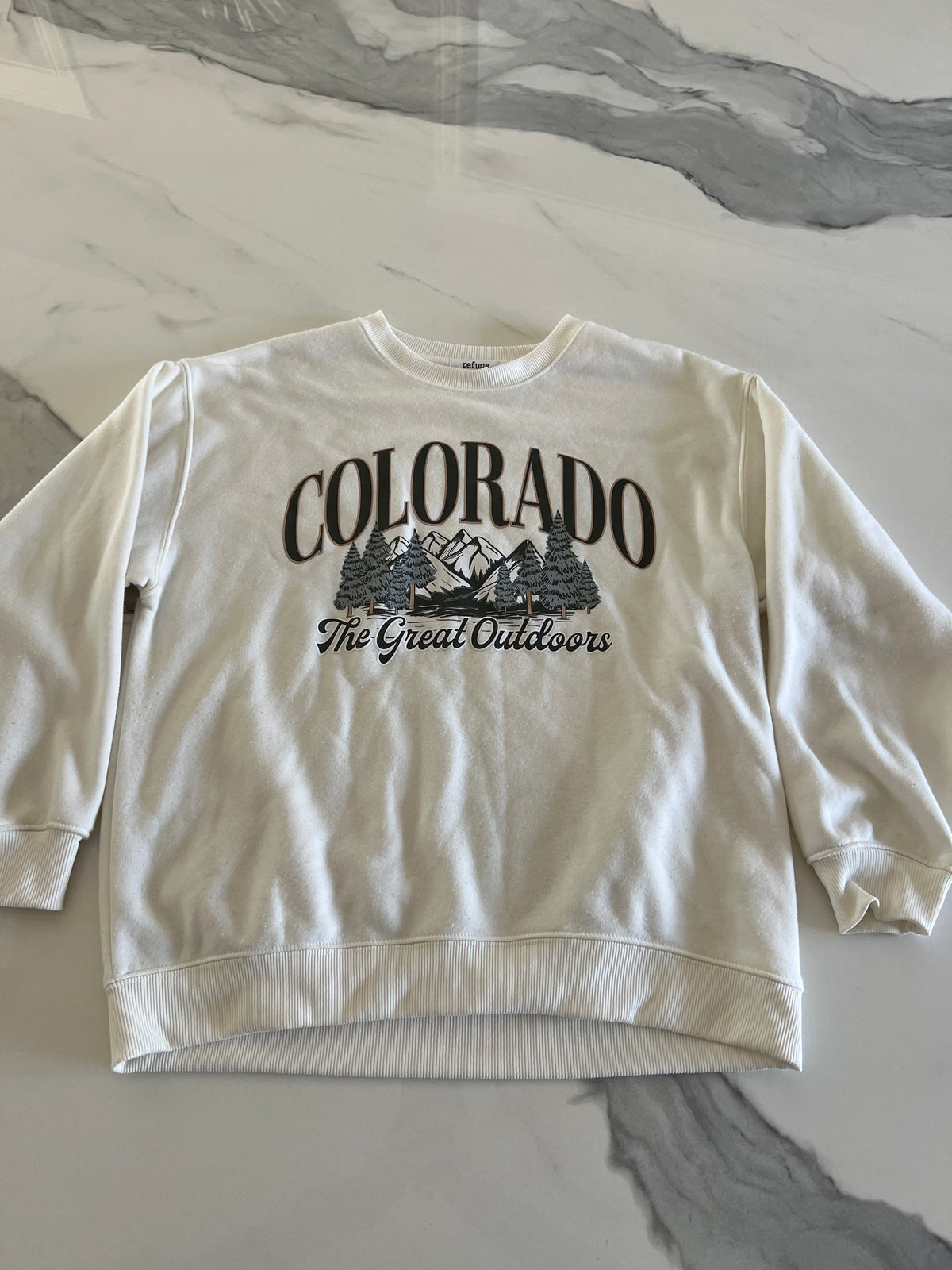 Refuge Colorado swtshrt Oversized szS cream - size Junior - S (3/5)