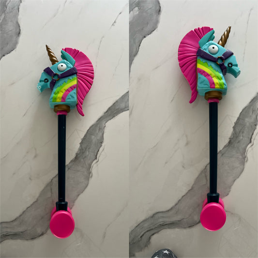 Fortnite Rainbow Smash Pickaxe toy UC nose is