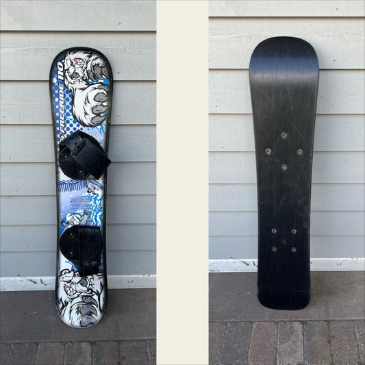 Free ride 110 snowboard Bear #2 GUC straps good