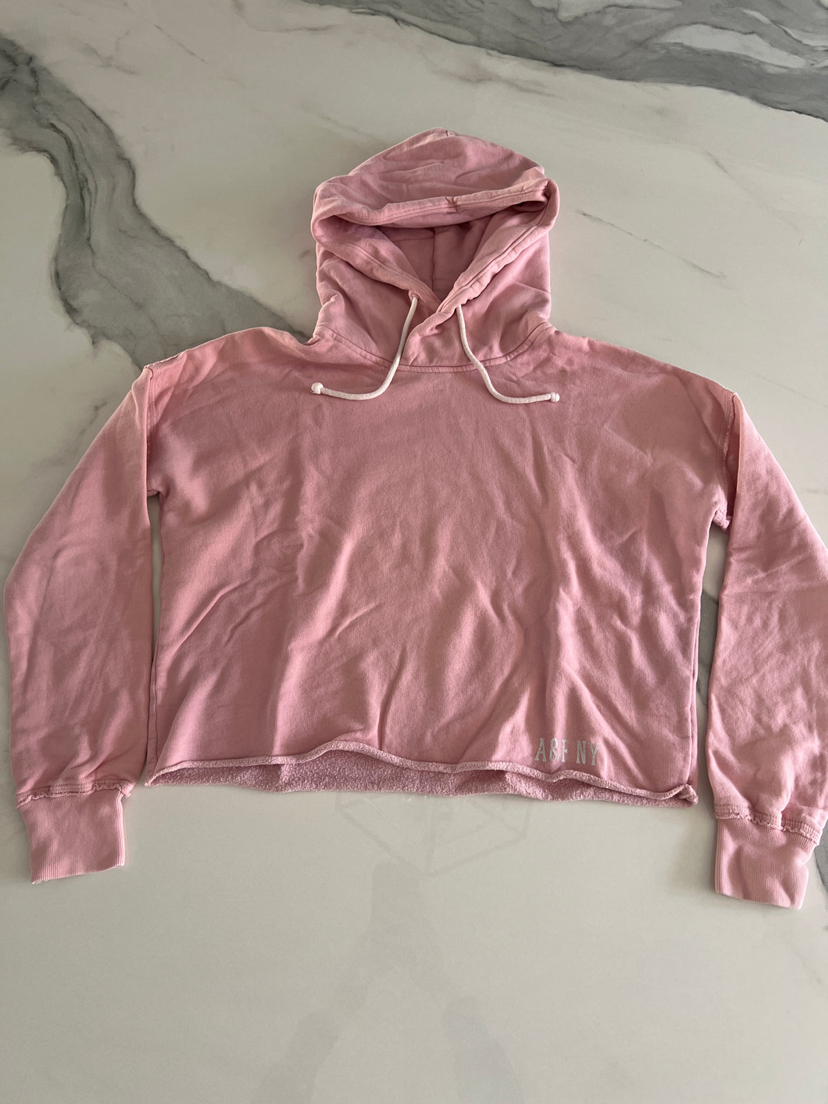 Abercrombie pink hoodie SzM VGUC - size Junior - M (7/9)