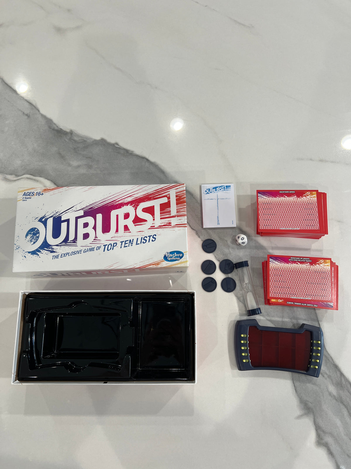 Outburst top ten lists Trivia game age 16+
