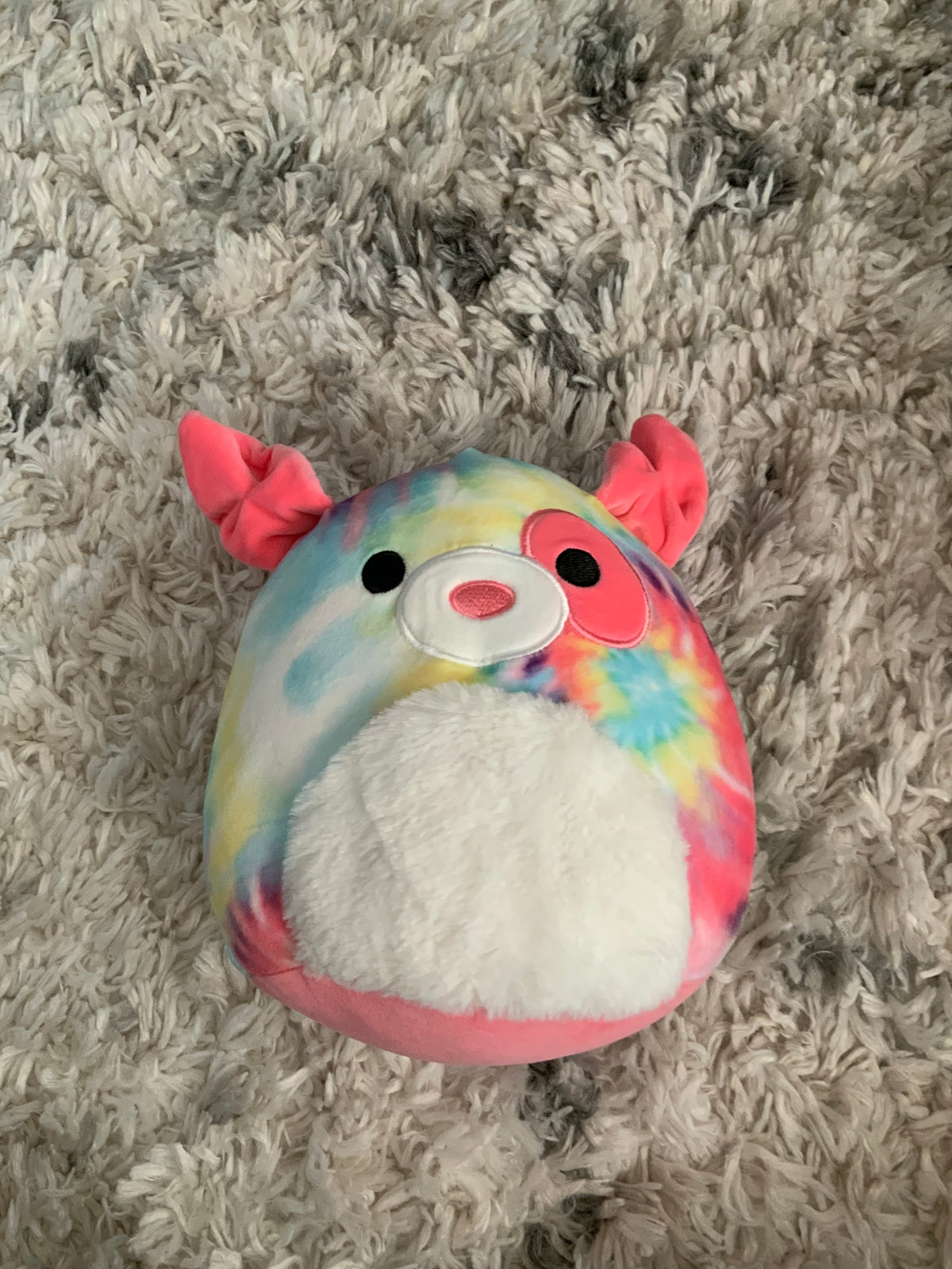 tie dye dog squishmallow