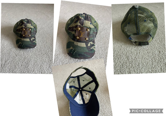 vintage boho -never worn Louis Vuitton patch hat