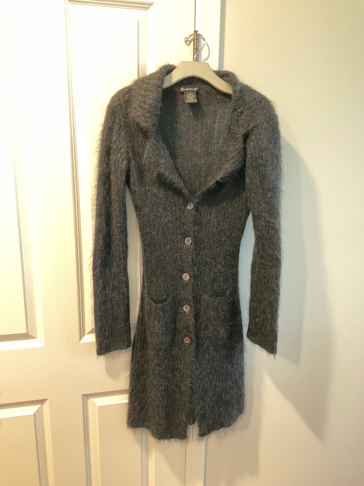 BEBE MOHAIR BLEND SWEATER GRAY - size Women - S (4/6)
