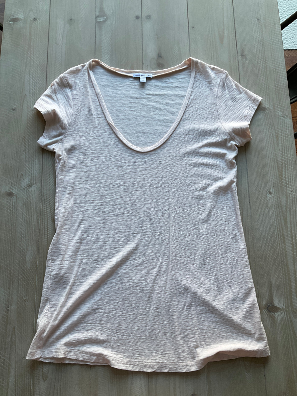 JAMES PERSE BLUSH TEE SZ 3 - size Women - M (8/10)