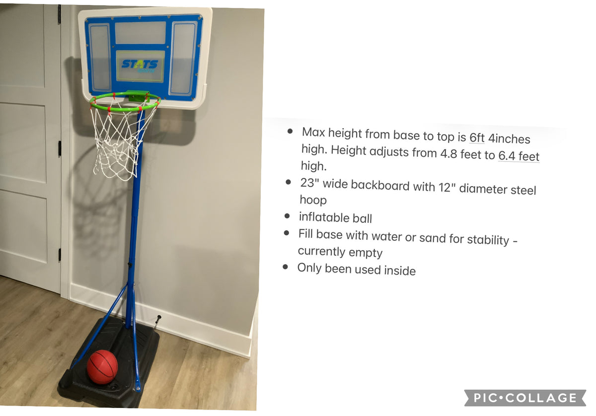 Stats basketball hoop Can be used indoors or