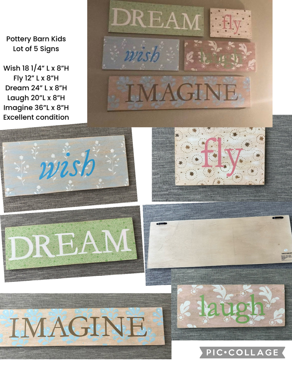 Pottery Barn Kids Lot 5 Signs