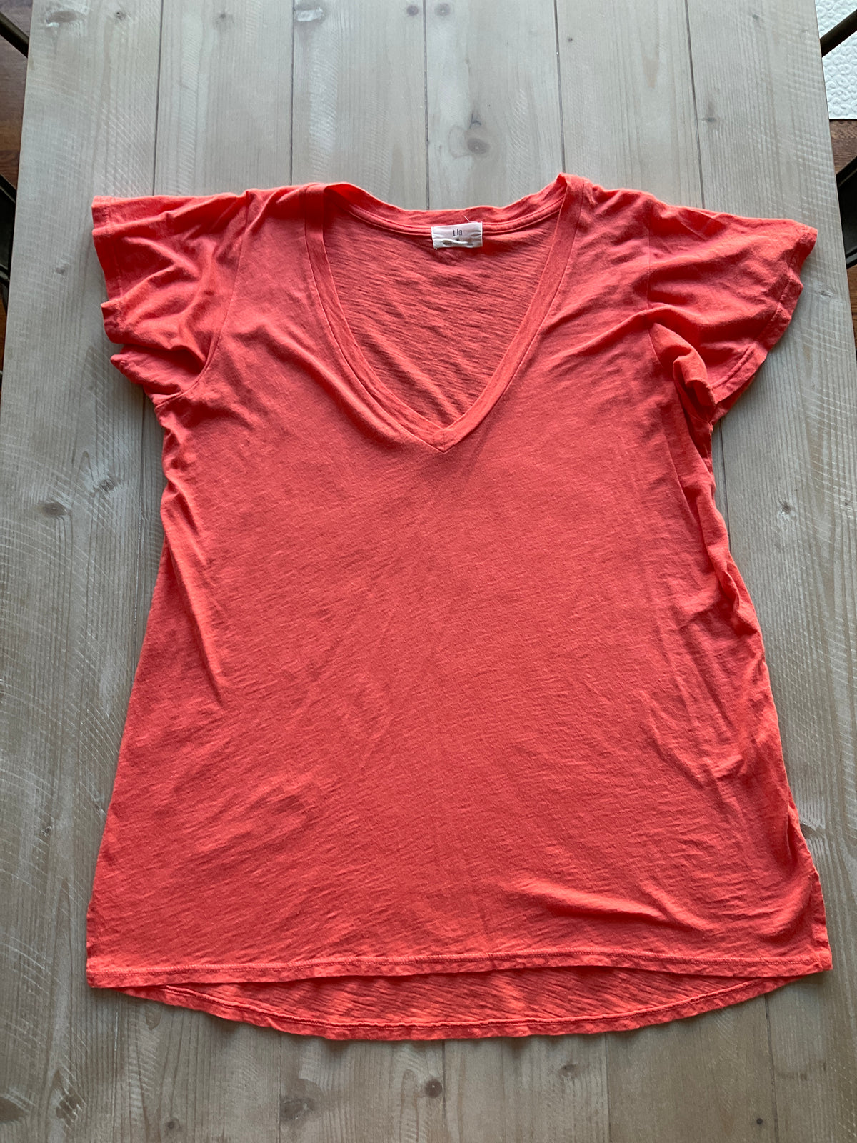 TLA CORAL TEE FLUTTER SLEEVES - size Women - S (4/6)