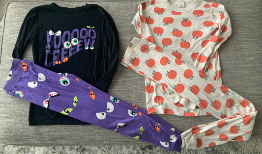 Hanna Andersson Pumpkin boo crew pjs - unisex - size Youth - 12 (L)