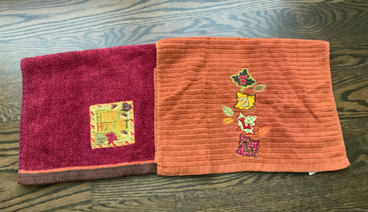 Happy Harvest & fall Decorative towels