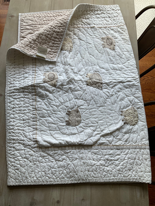 POTTERY BARN KIDS SWEET LAMBIE QUILT