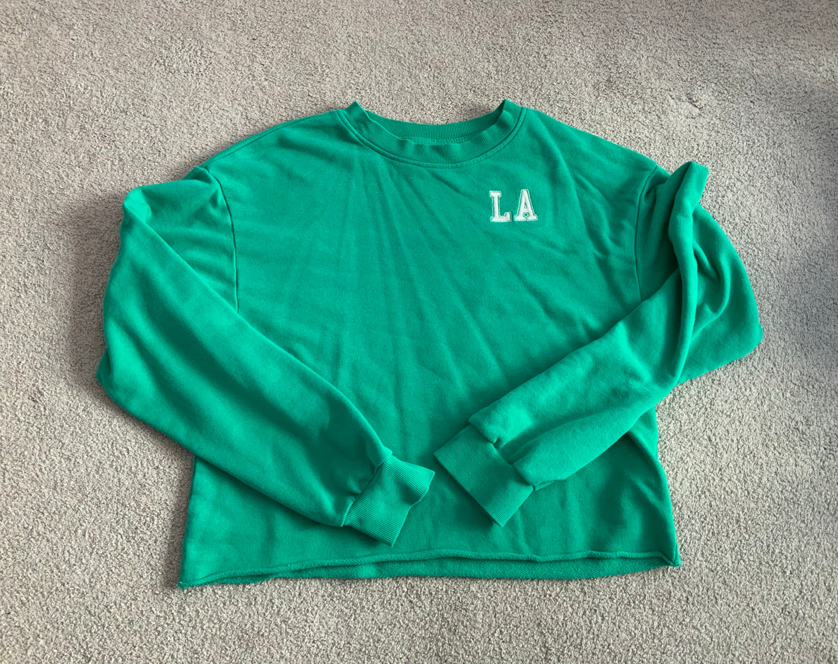 H&M LA green sweatshirt - size Youth - 16 (XL)