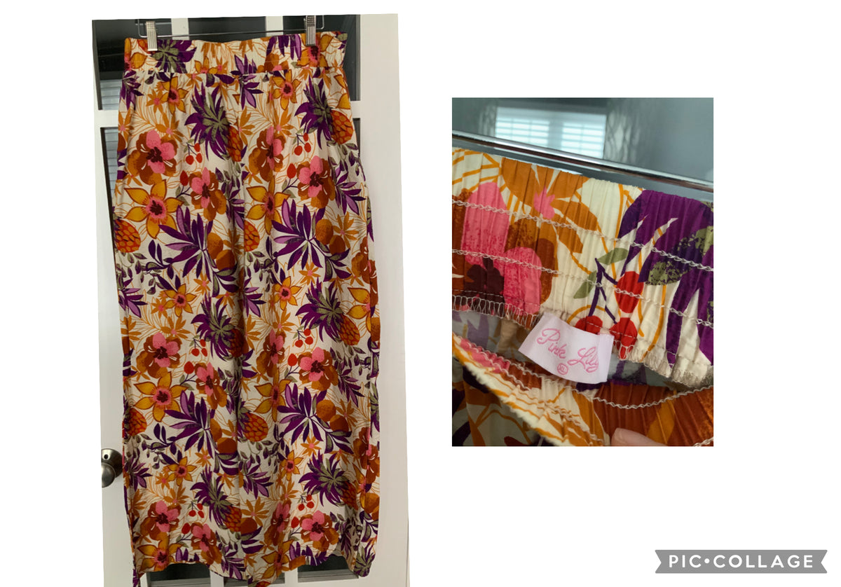 New tropical pants washed never worn - size Women - XL (16/18)