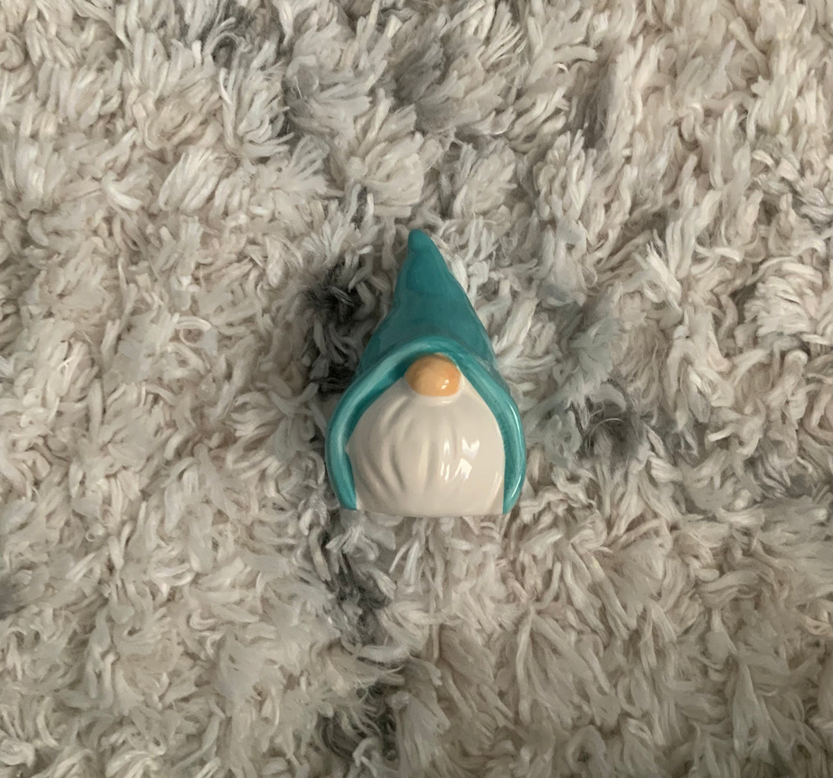Glass teal gnome