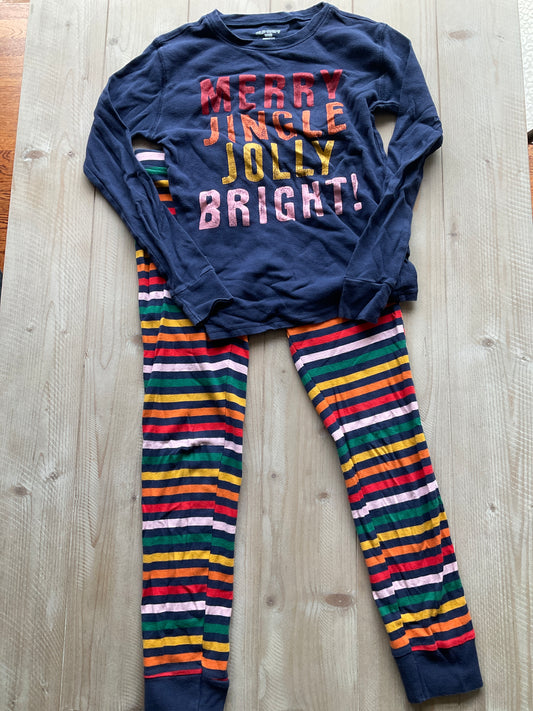 OLD NAVY PJ SET NAVY W/ STRIPES - size Youth - 12 (L)