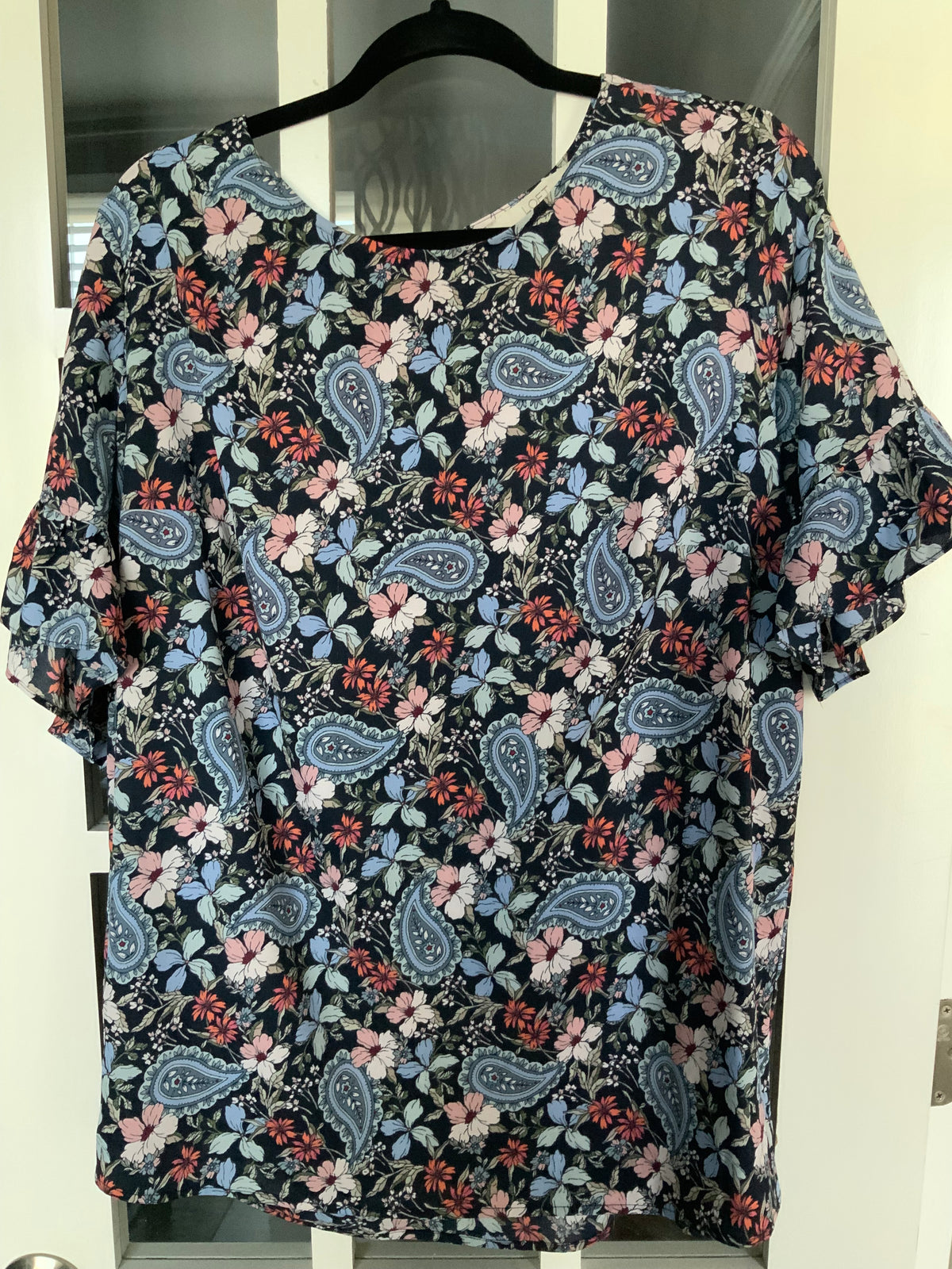 Loft blue SS dress Tee - size Women - XL (16/18)