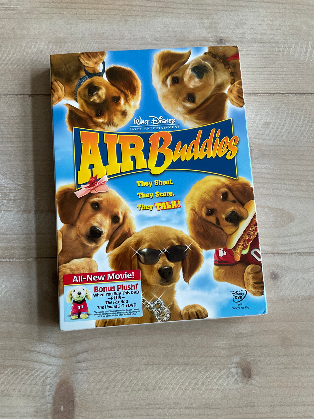 DISNEY AIR BUDDIES NEW DVD
