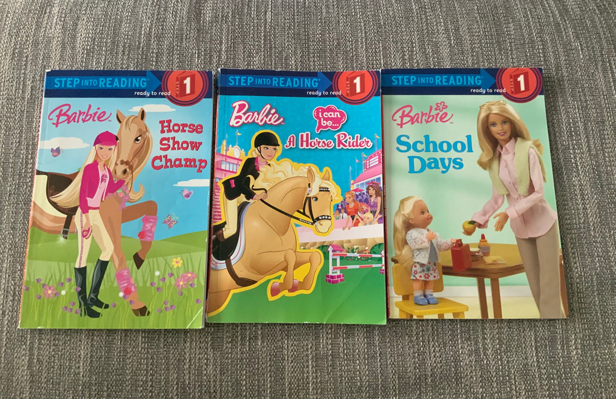 3- barbie step into reading