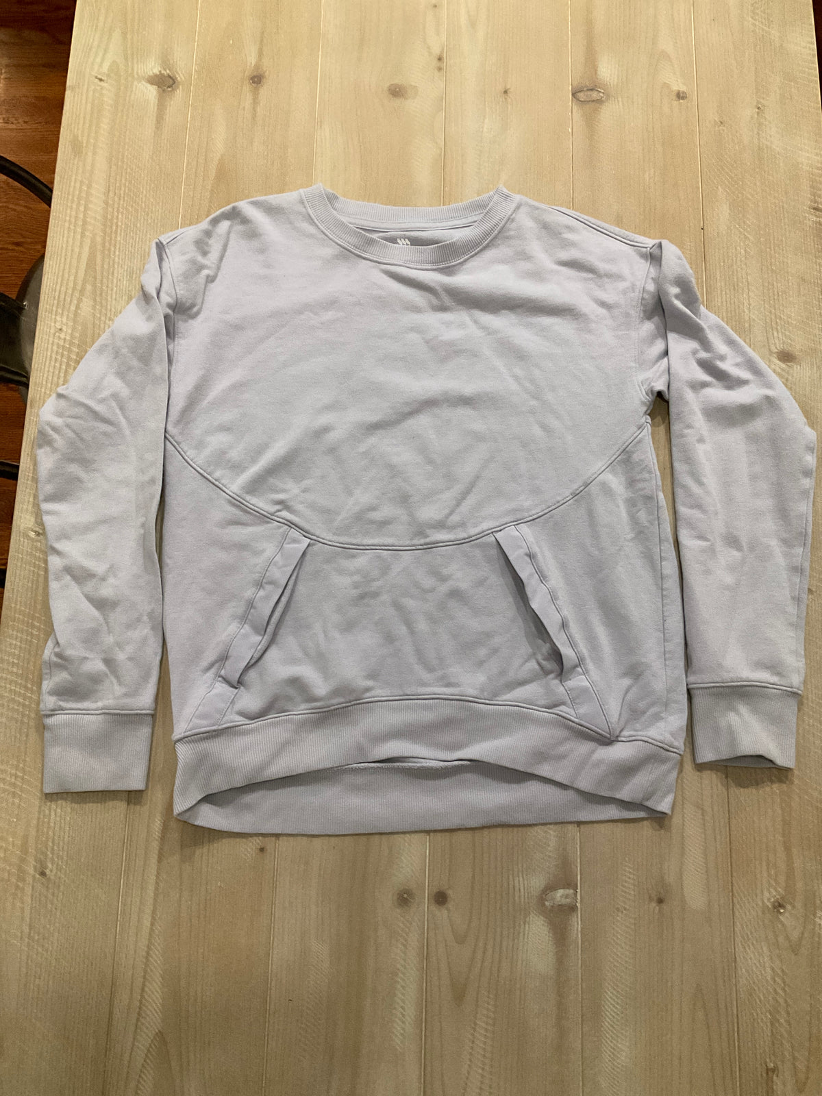 ALL IN MOTION TOP LIGHT PURPLE KNIT - size Youth - 10 (L)