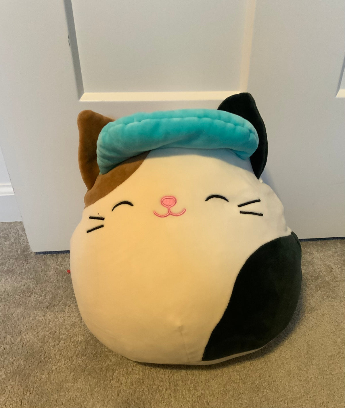 Cat blue visor Squishmallow