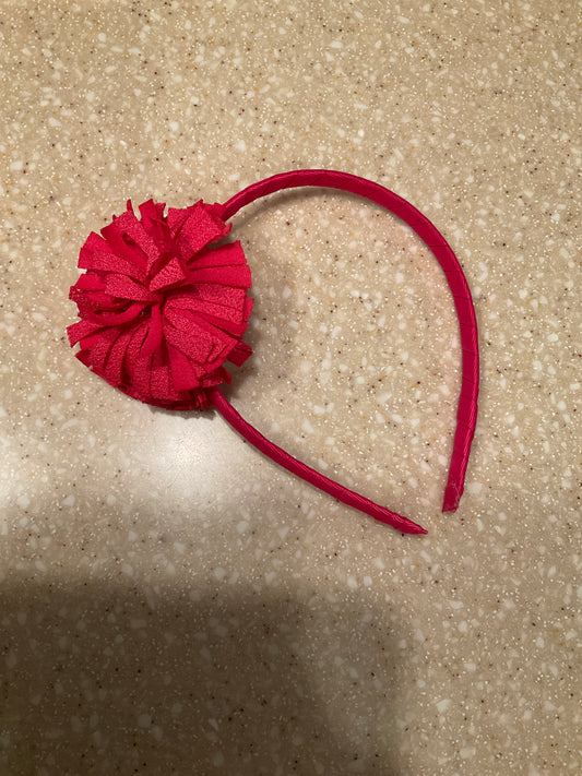 PINK POM HEADBAND