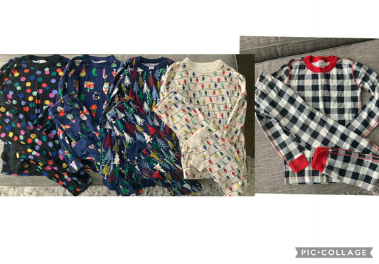 5 pairs like NEW hanna Andersson unisex pjs - size Youth - 14 (XL)