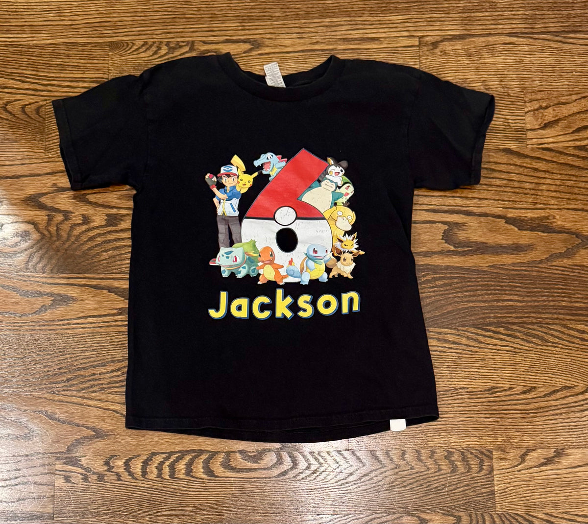 Pok�mon age 6 name Jackson - size Youth - 6 (S)