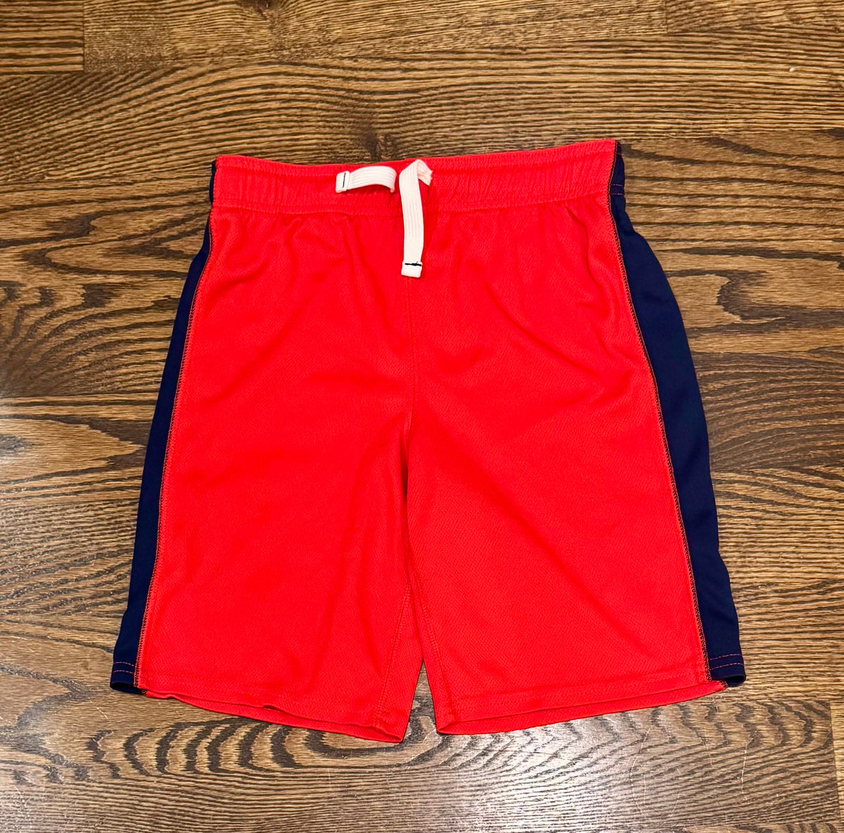 Carters red & navy Gym shorts - size Youth - 8 (M)