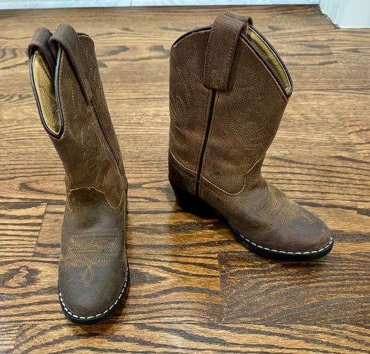 Size 10 brown cowboy boots - size Shoes - Toddler 10