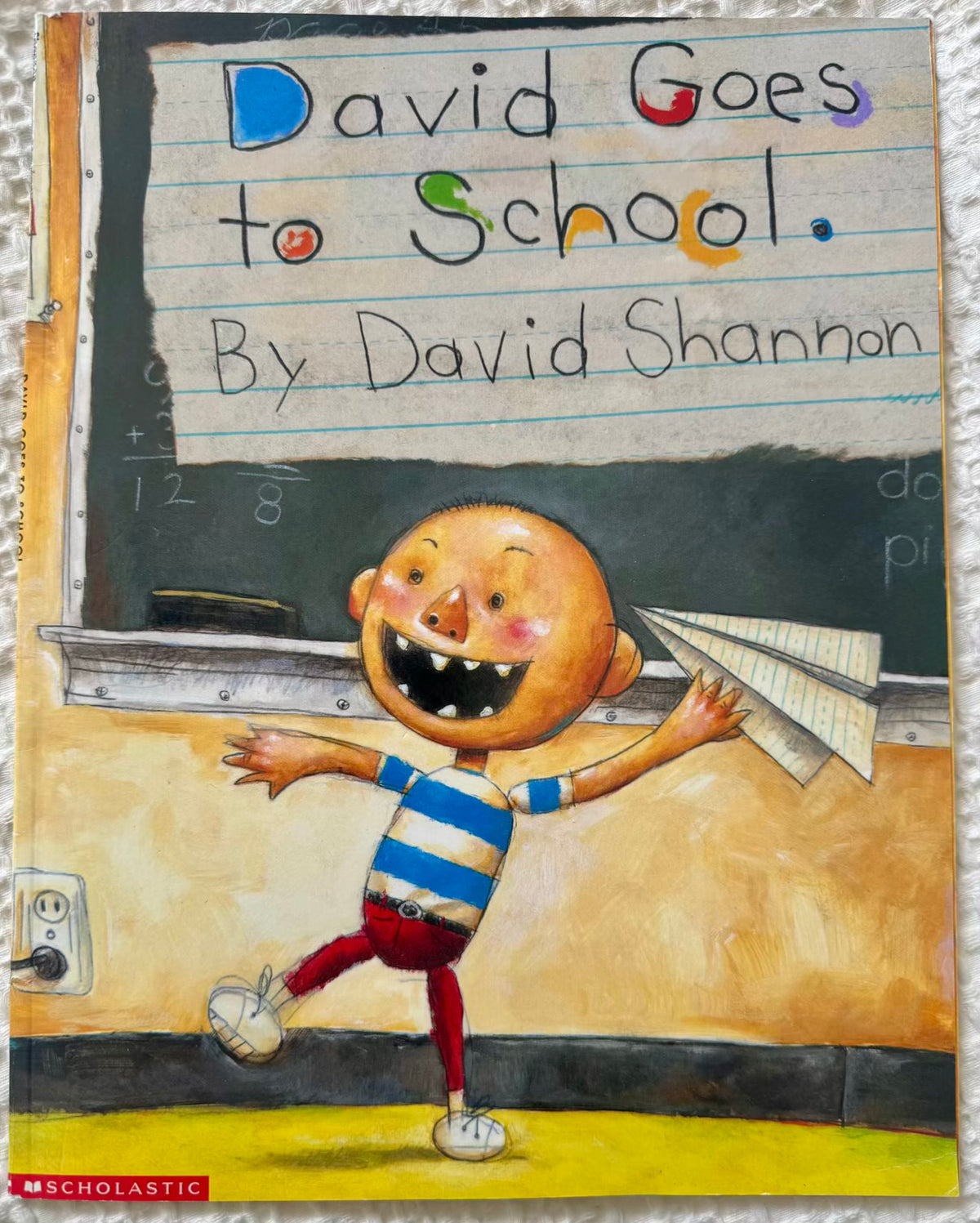 David goes to school