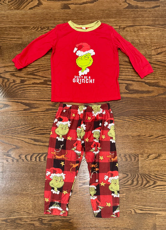 2T grinch pajamas LS top & pants - size Toddler - 2T