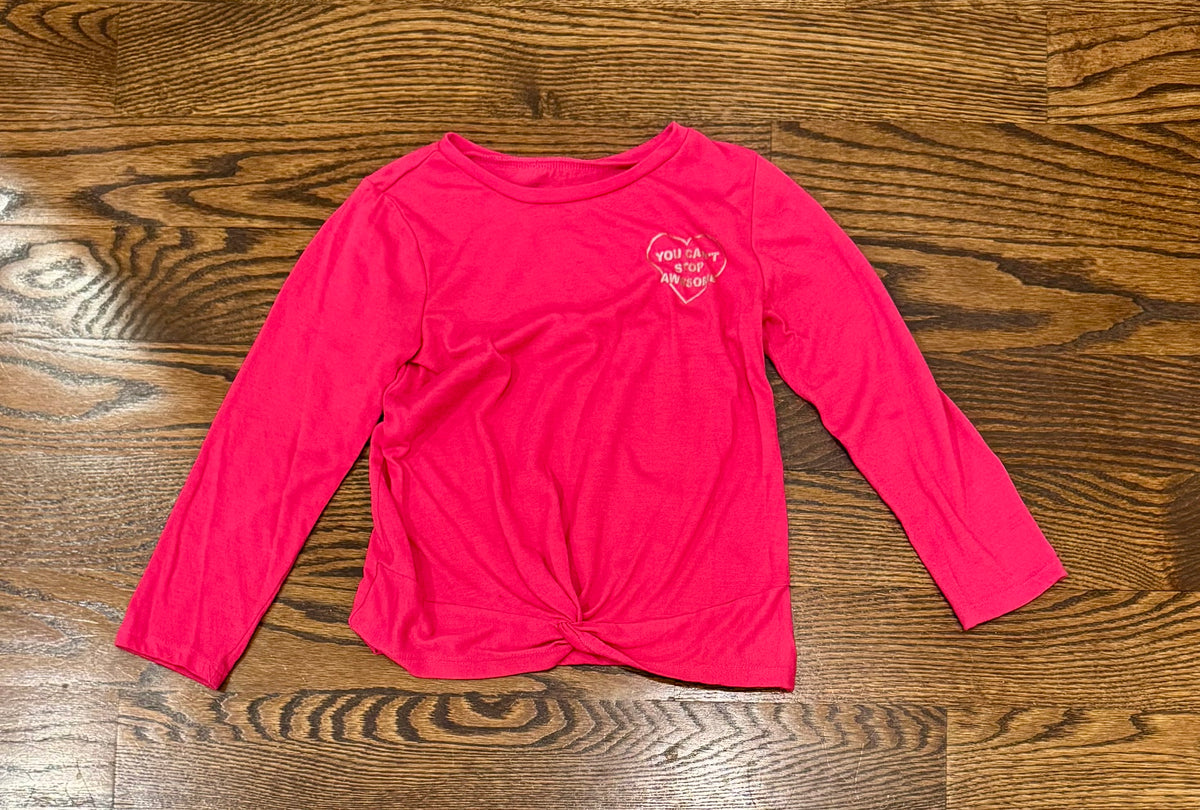 Okie dokie 5T pink LS You can't stop awesome - size Toddler - 5T