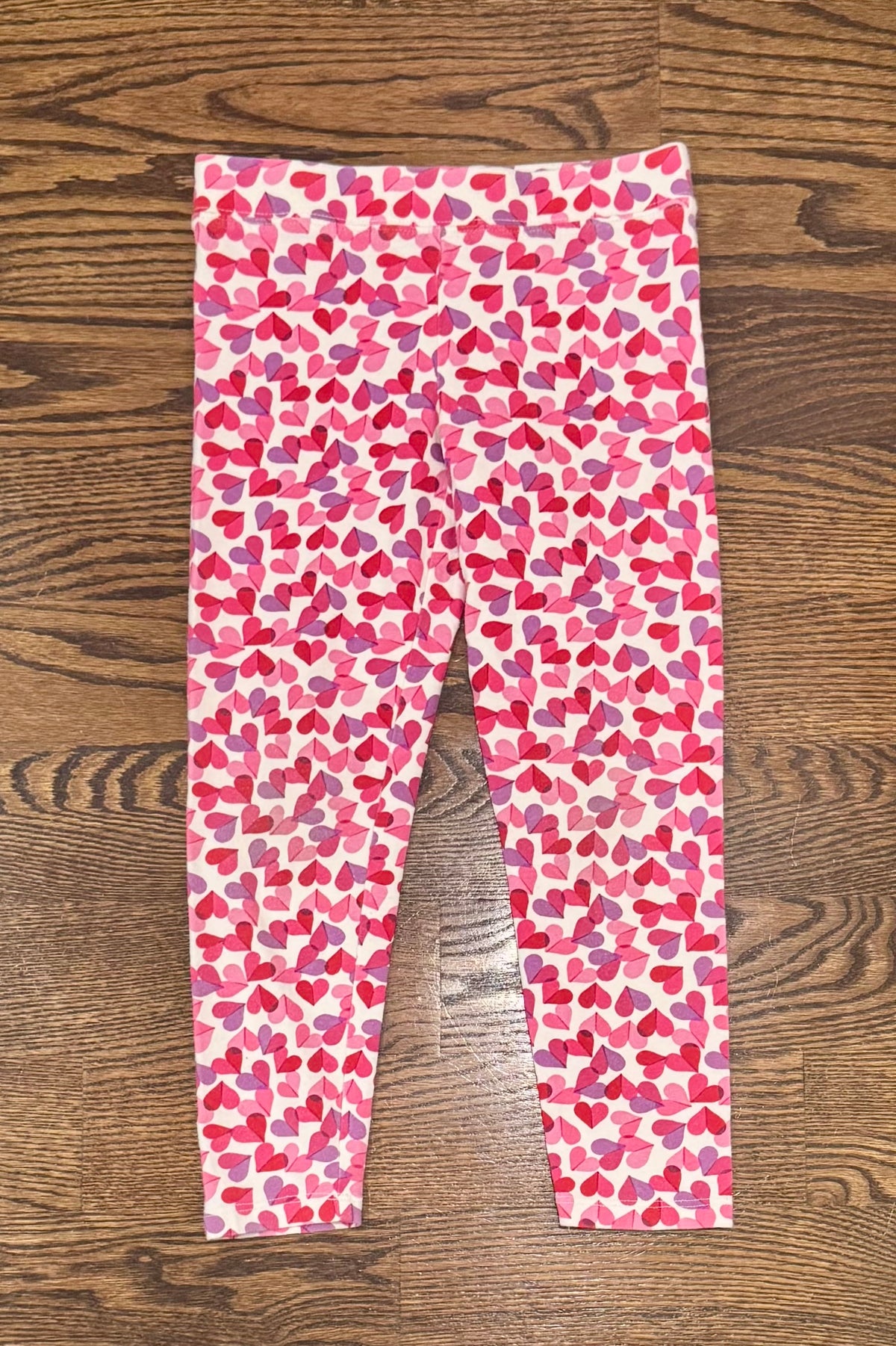 Gap S 6/7 heart leggings - size Youth - 6 (S)
