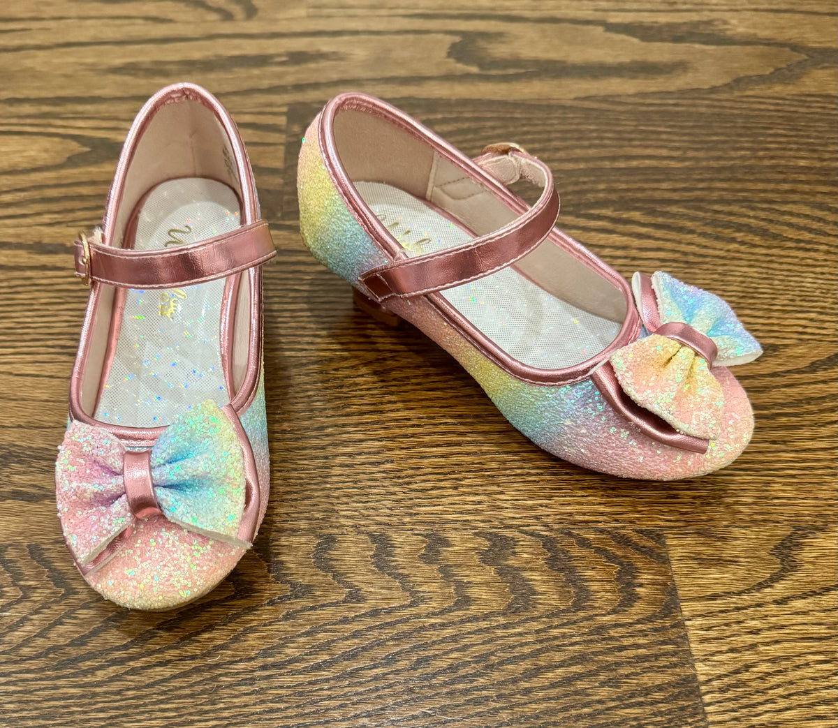 Rainbow sparkle dress shows - size Shoes - Toddler 11