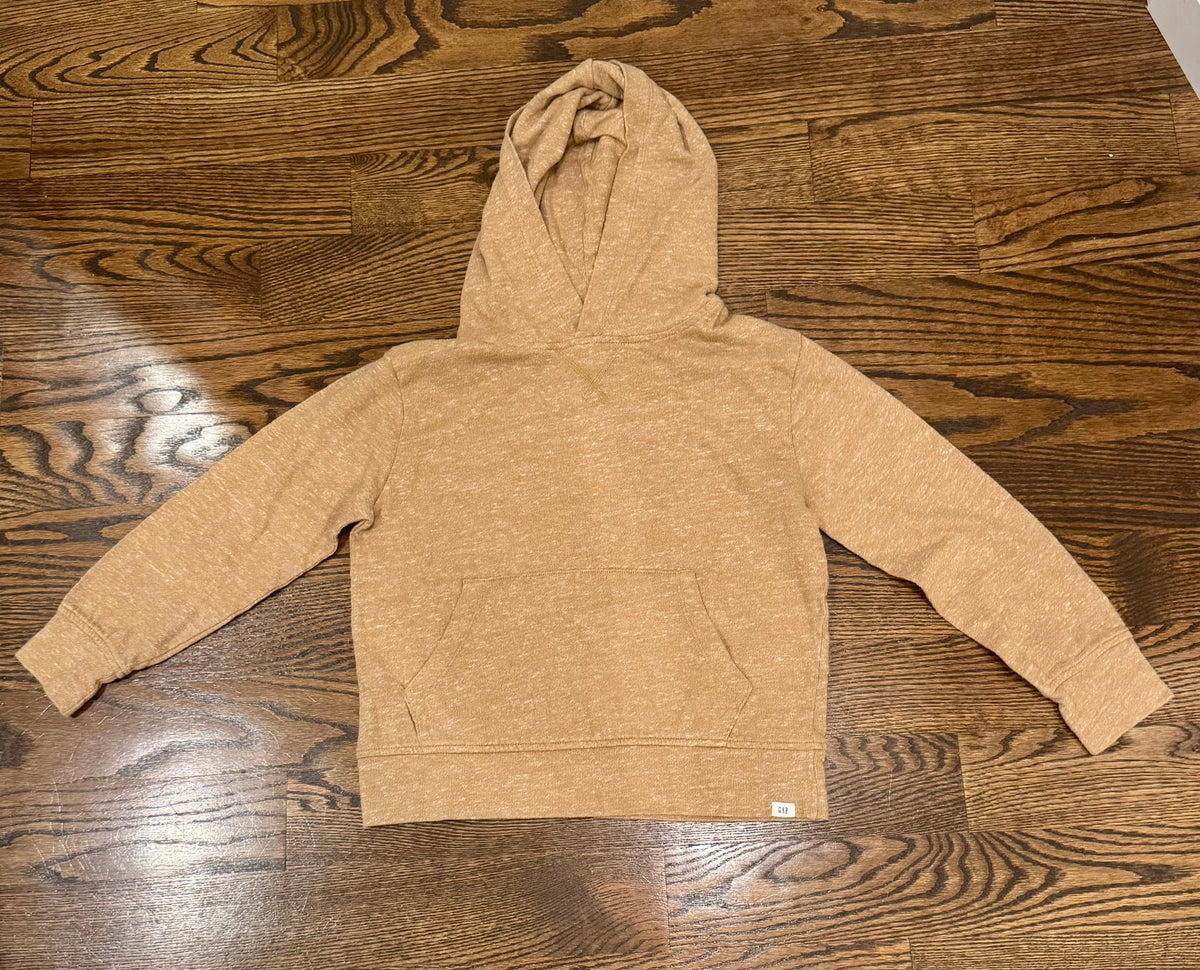 Gap M taupe LS hooded Sweater - size Youth - 8 (M)