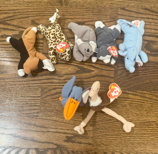 7 mini beanie babies