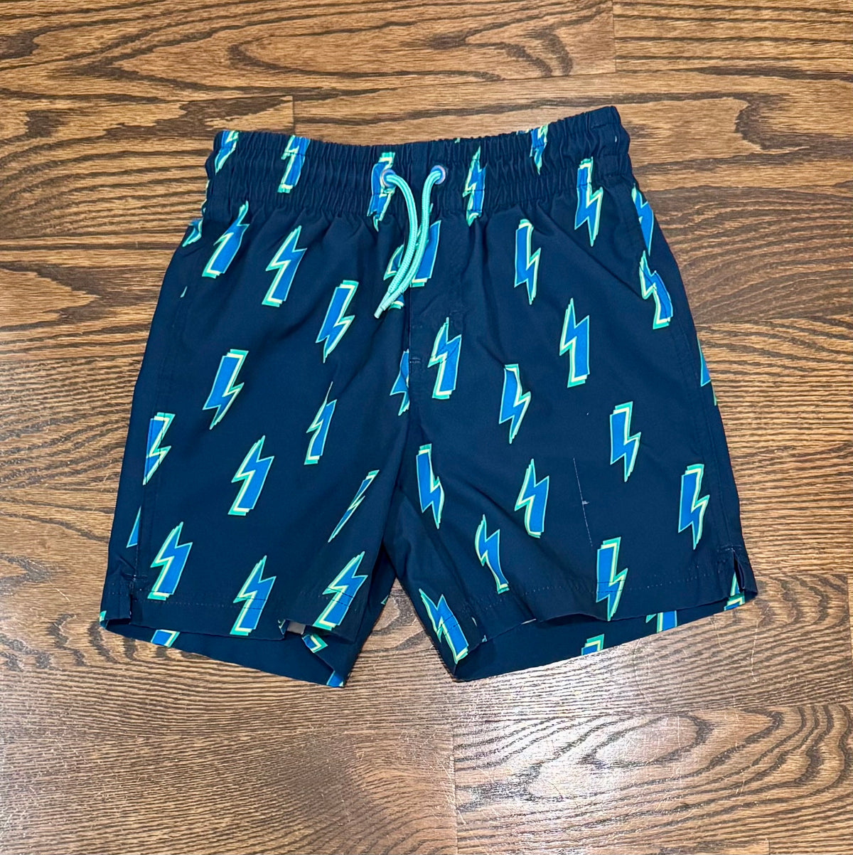 Old Navy M (8) navy swim Stinks, lightening bolt - size Youth - 8 (M)