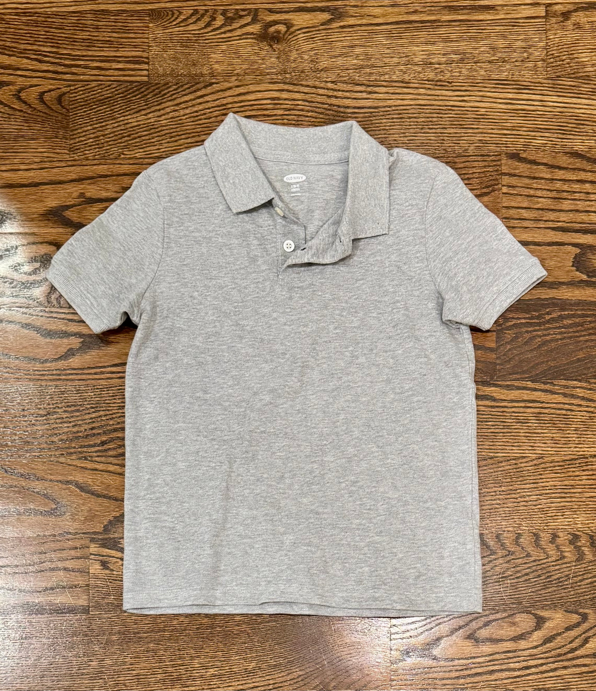 Old Navy 6/7 SS grey polo - size Youth - 6 (S)