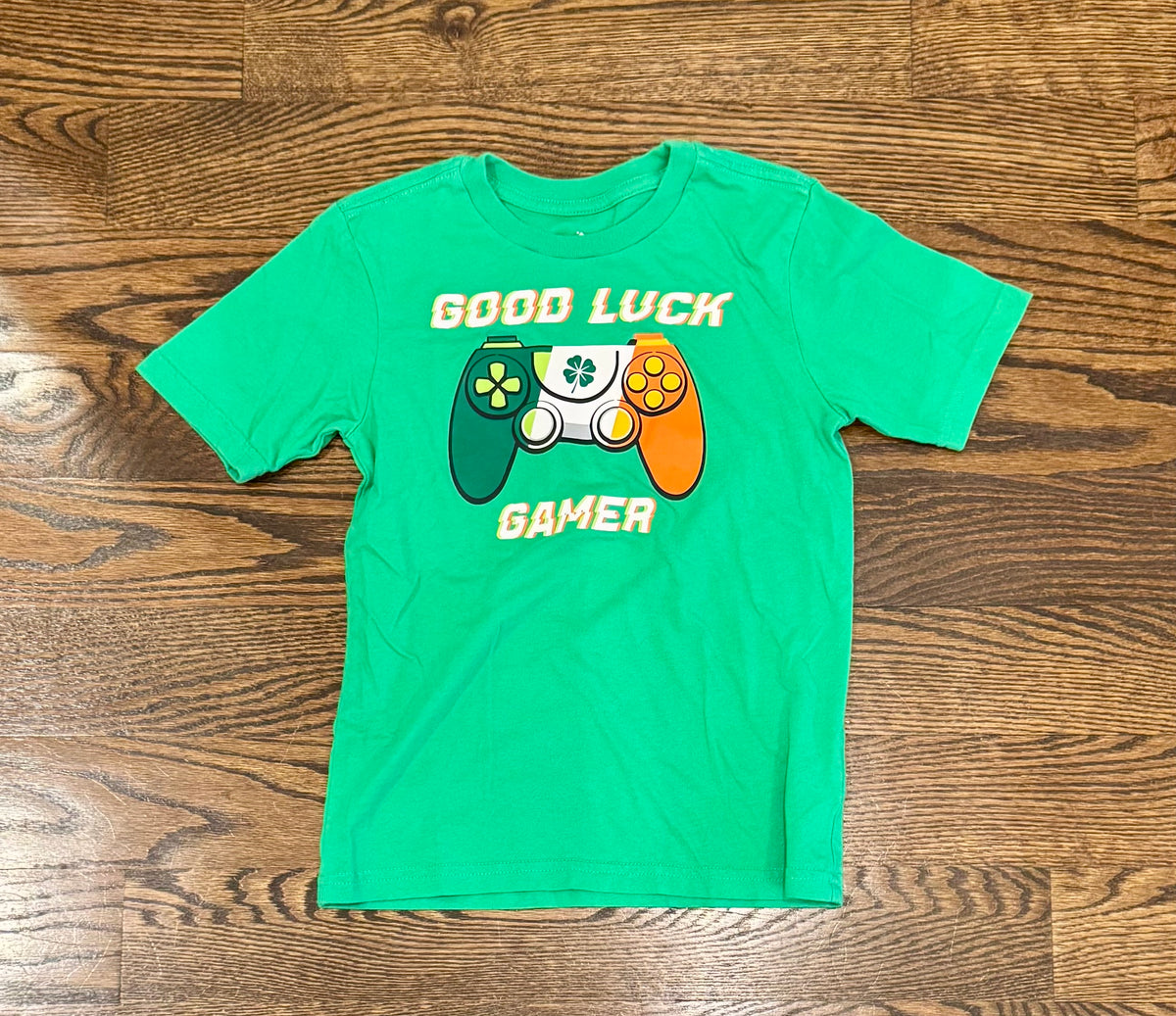 6/7 SS green Good Luck Gamer - size Youth - 6 (S)