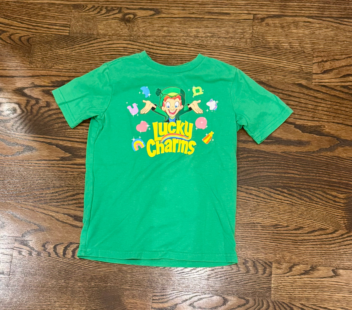 6/7 Lucky charms SS Green tagiet - size Youth - 6 (S)