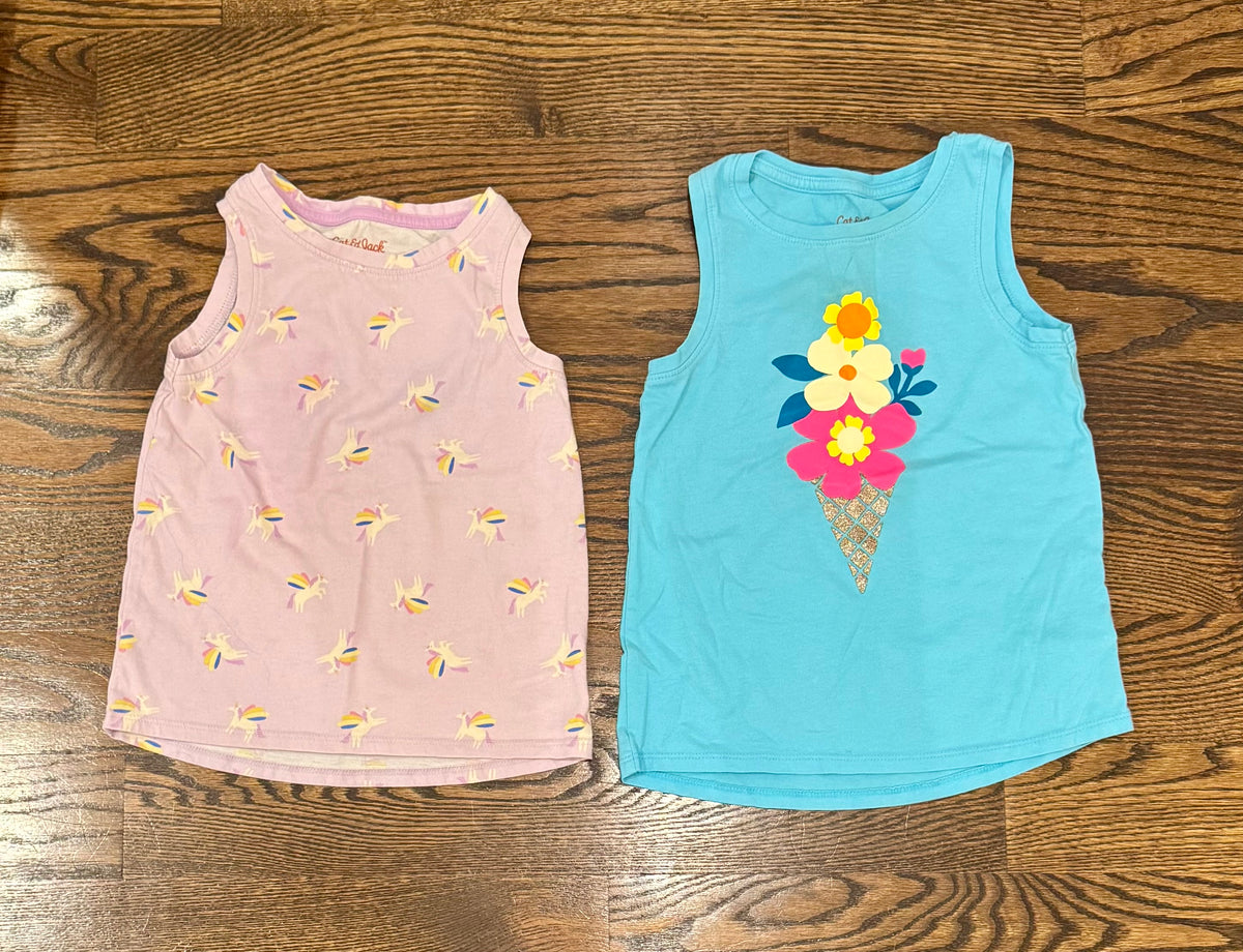Cat&Jack 5T tank tops x2 - size Toddler - 5T