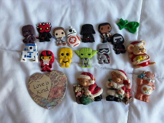 Lots of Magnets Star Wars, bears, xmas