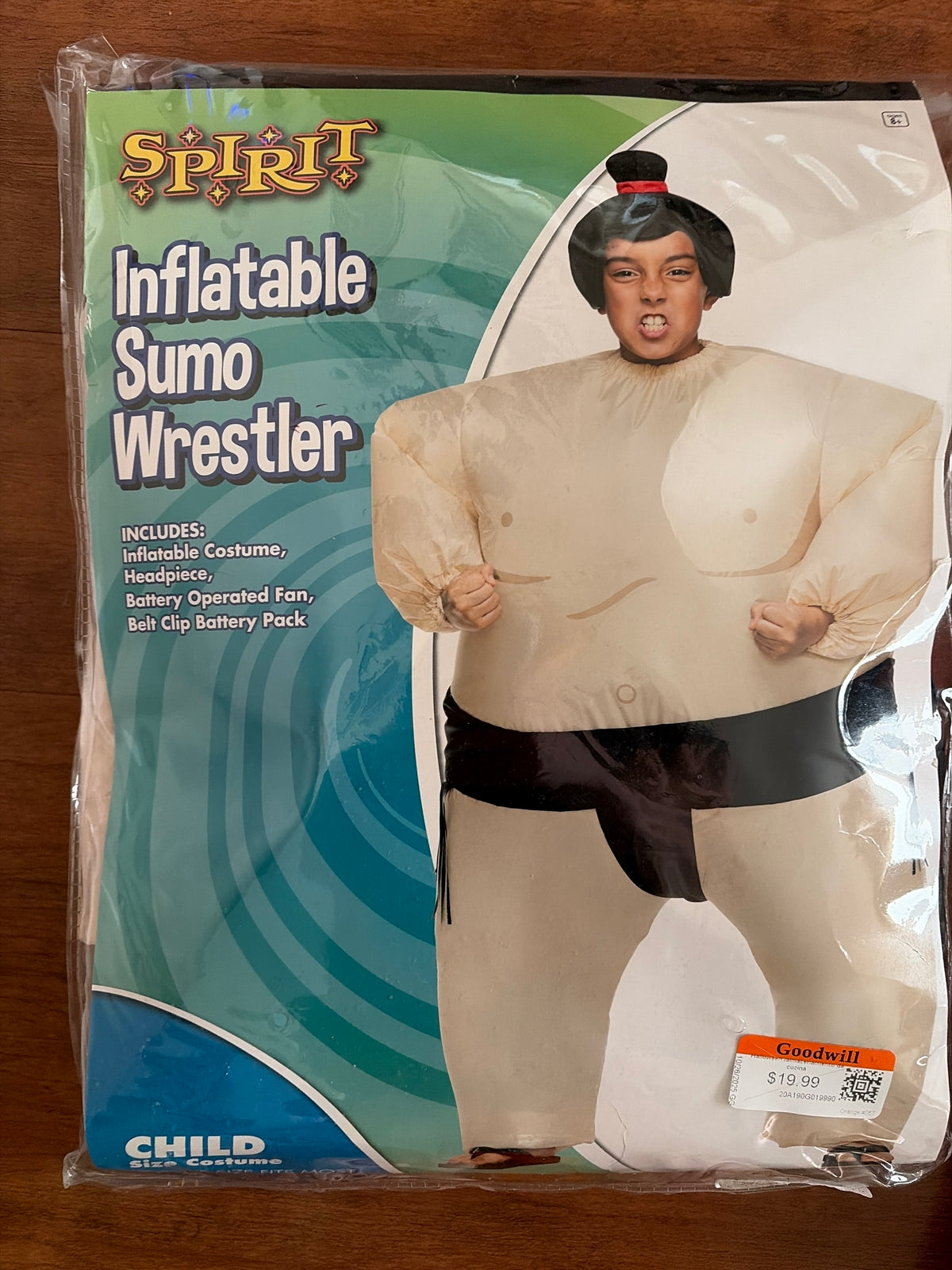Inflatable Sumo Wrestler - size Youth - 8 (M)