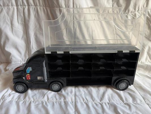 Hot Wheels car carrier w Handle, both sides open